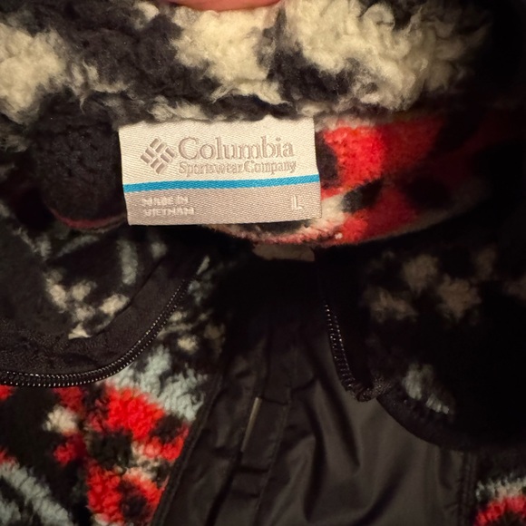 Columbia Western Women L West Bend 1/4 Zip Sherpa Fleece Sweater New Synchilla - Picture 4 of 4